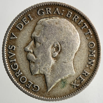 1921 George V Silver Sixpence Coin | Fine Collectable Grade