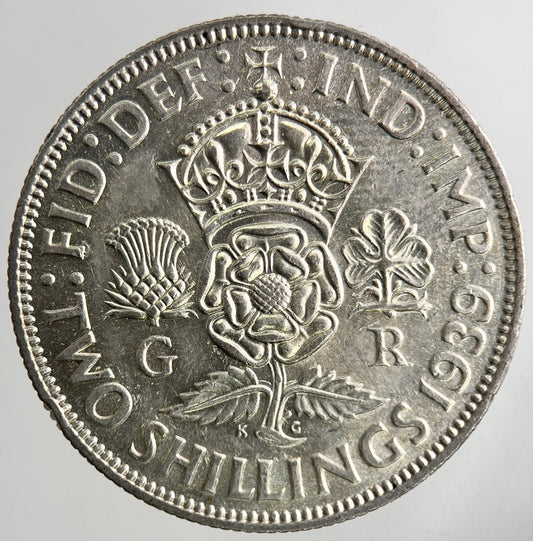 1939 George VI Florin Silver Coin | Very High Grade