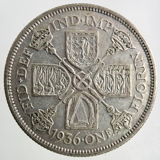 1936 George V Silver Florin Coin | Fine Collectable Grade