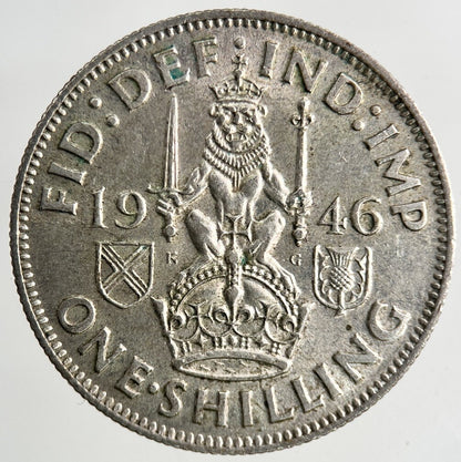 1946 George VI Silver Shilling Coin | Very High Grade