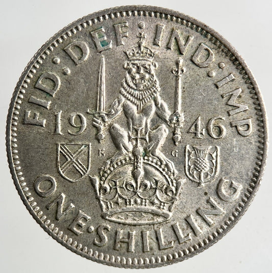 1946 George VI Silver Shilling Coin | Very High Grade