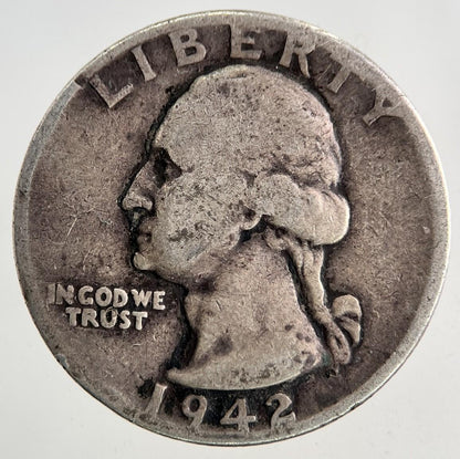 1942 US USA Quarter Dollar Silver Coin | Collectable Grade