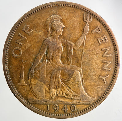 1940 George VI One Penny Coin | Fine Collectable Grade