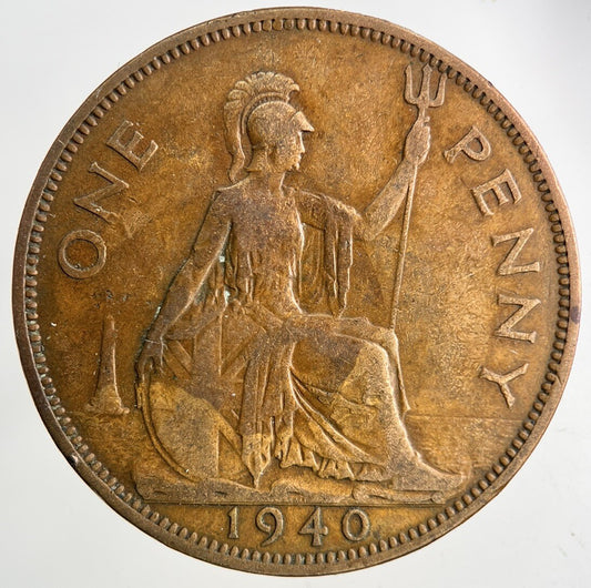 1940 George VI One Penny Coin | Fine Collectable Grade