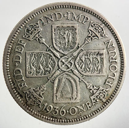 1936 George V Silver Florin Coin | Fine Collectable Grade