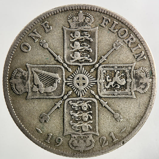 1921 George V Florin Silver Coin | Fine Collectable Grade