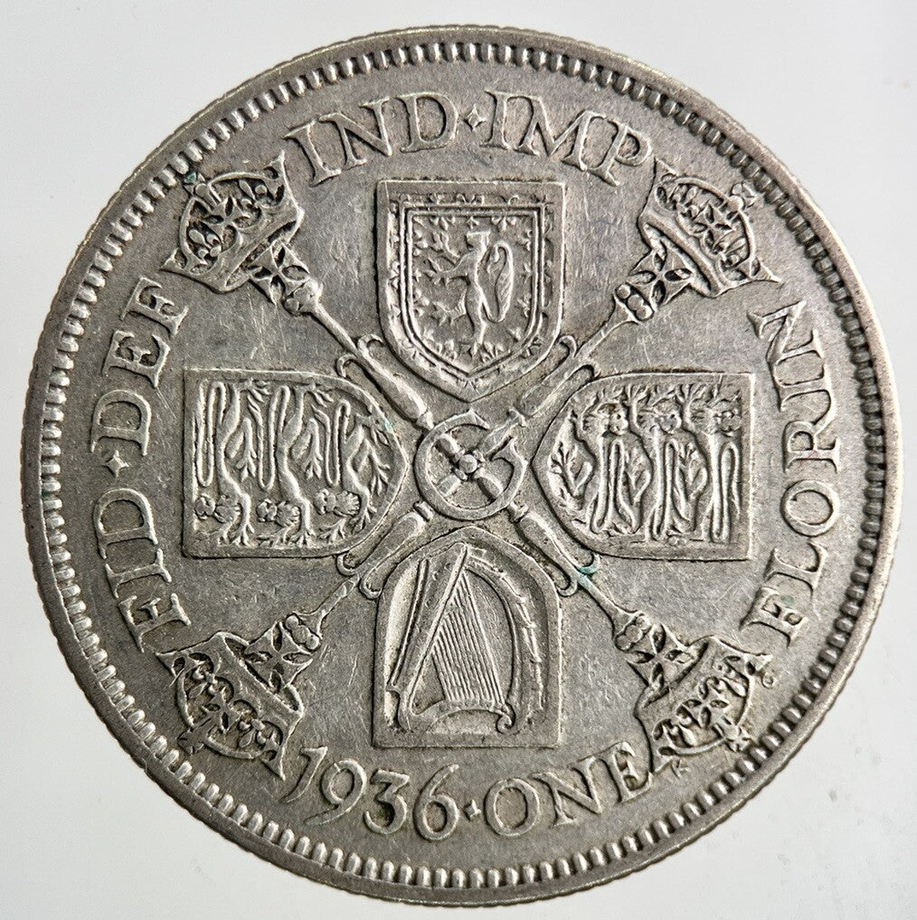 1936 George V Florin Silver Coin | Fine Collectable Grade