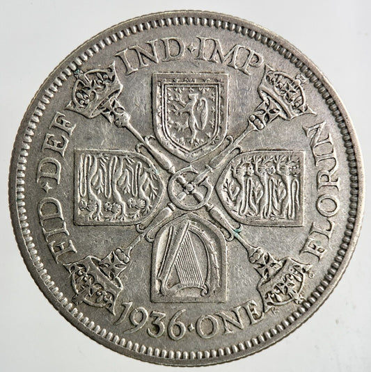 1936 George V Florin Silver Coin | Fine Collectable Grade