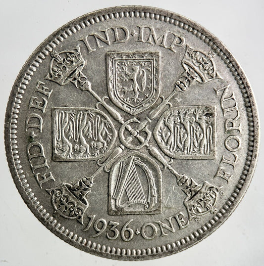 1936 George V Silver Florin Coin | Very High Grade