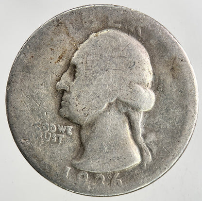 1936 US USA Quarter Dollar Silver Coin | Collectable Grade