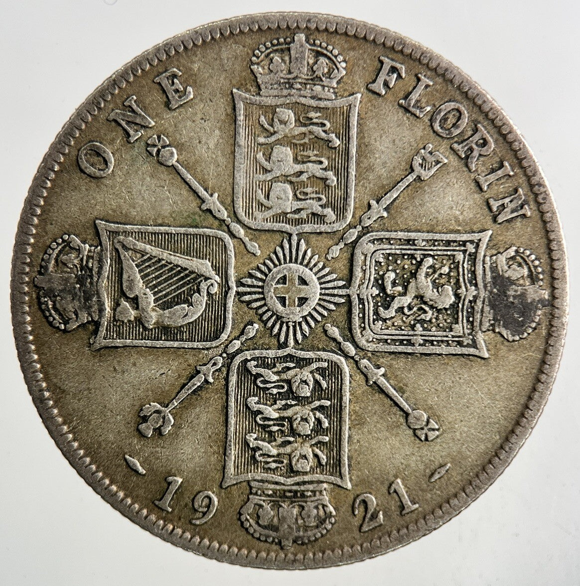 1921 George V Florin Silver Coin | Fine Collectable Grade