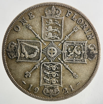 1921 George V Florin Silver Coin | Fine Collectable Grade