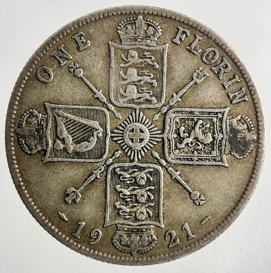 1921 George V Florin Silver Coin | Fine Collectable Grade