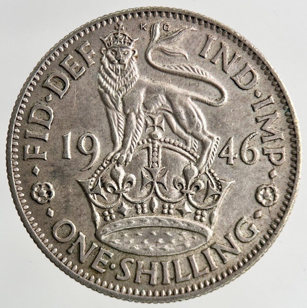 1946 George VI Silver Shilling Coin | Very High Grade