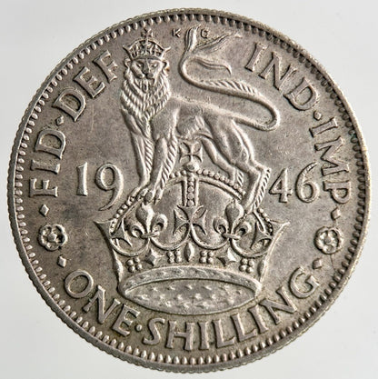 1946 George VI Silver Shilling Coin | Very High Grade