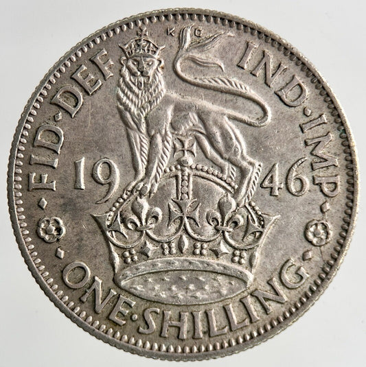1946 George VI Silver Shilling Coin | Very High Grade