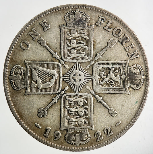 1922 George V Florin Silver Coin | Fine Collectable Grade