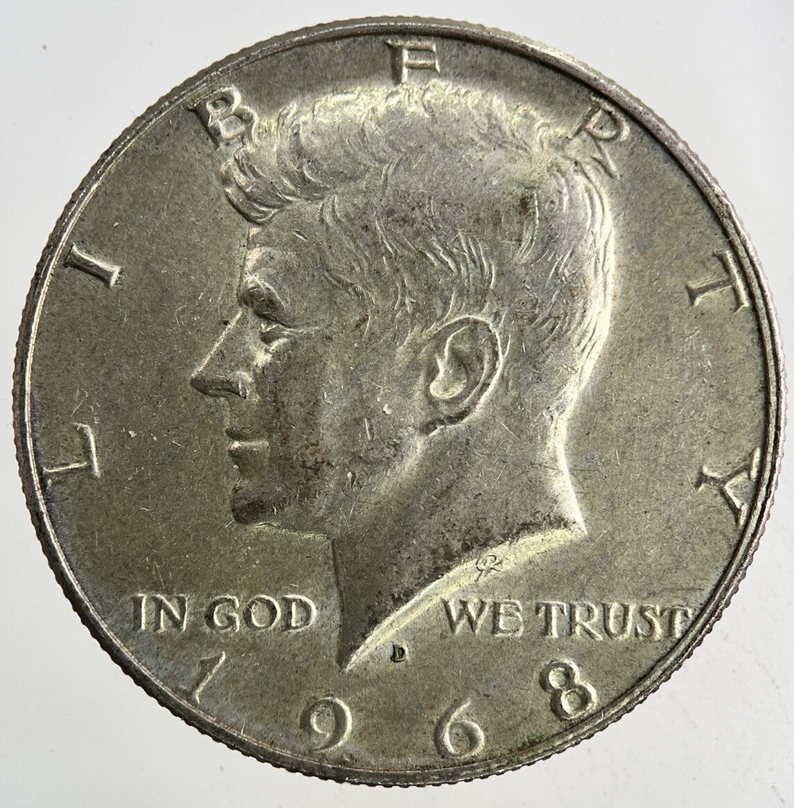 1968-D US USA Kennedy Half Dollar Silver Coin | Very High Grade