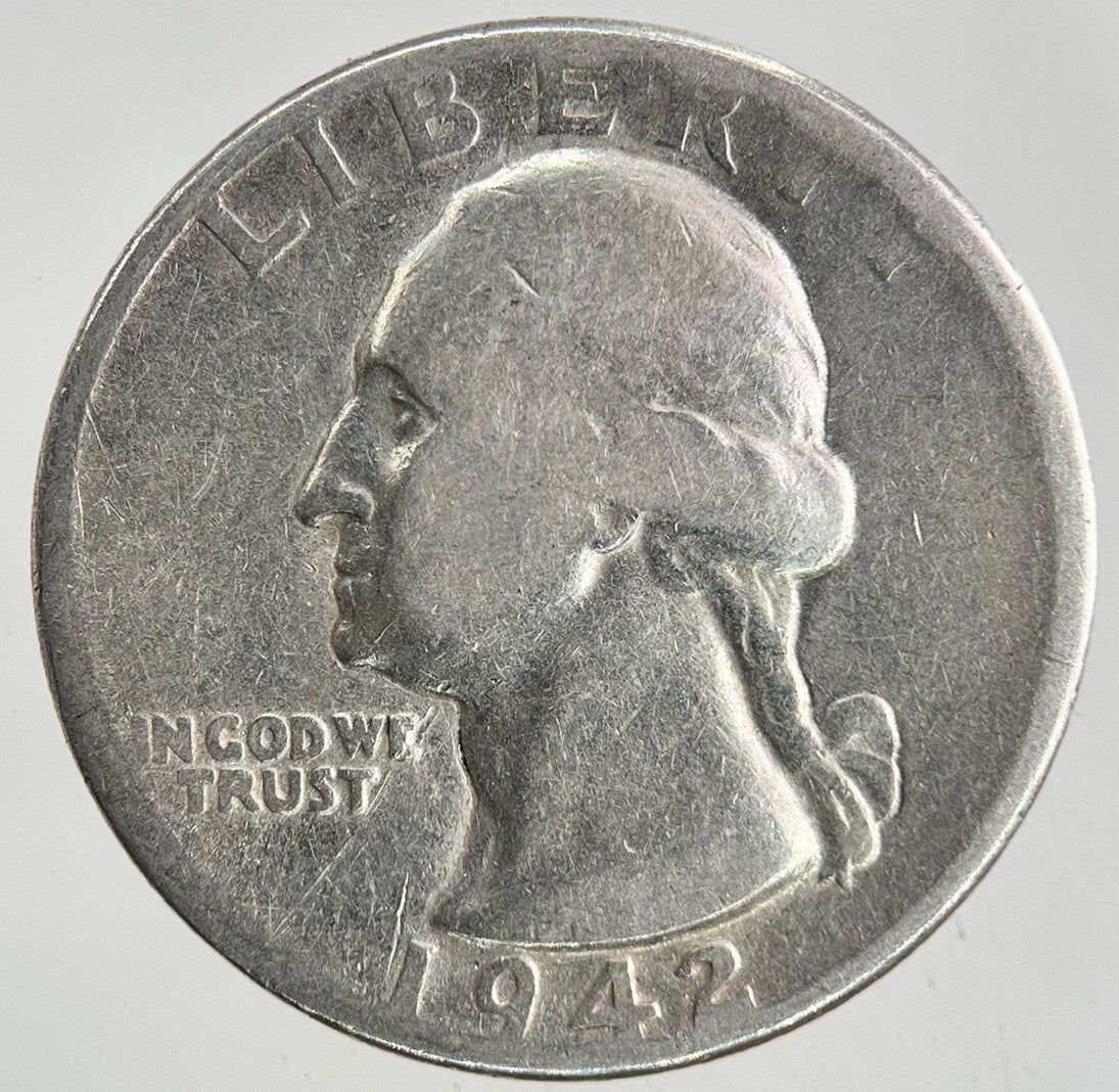 1942 US USA Quarter Dollar Silver Coin | Collectable Grade