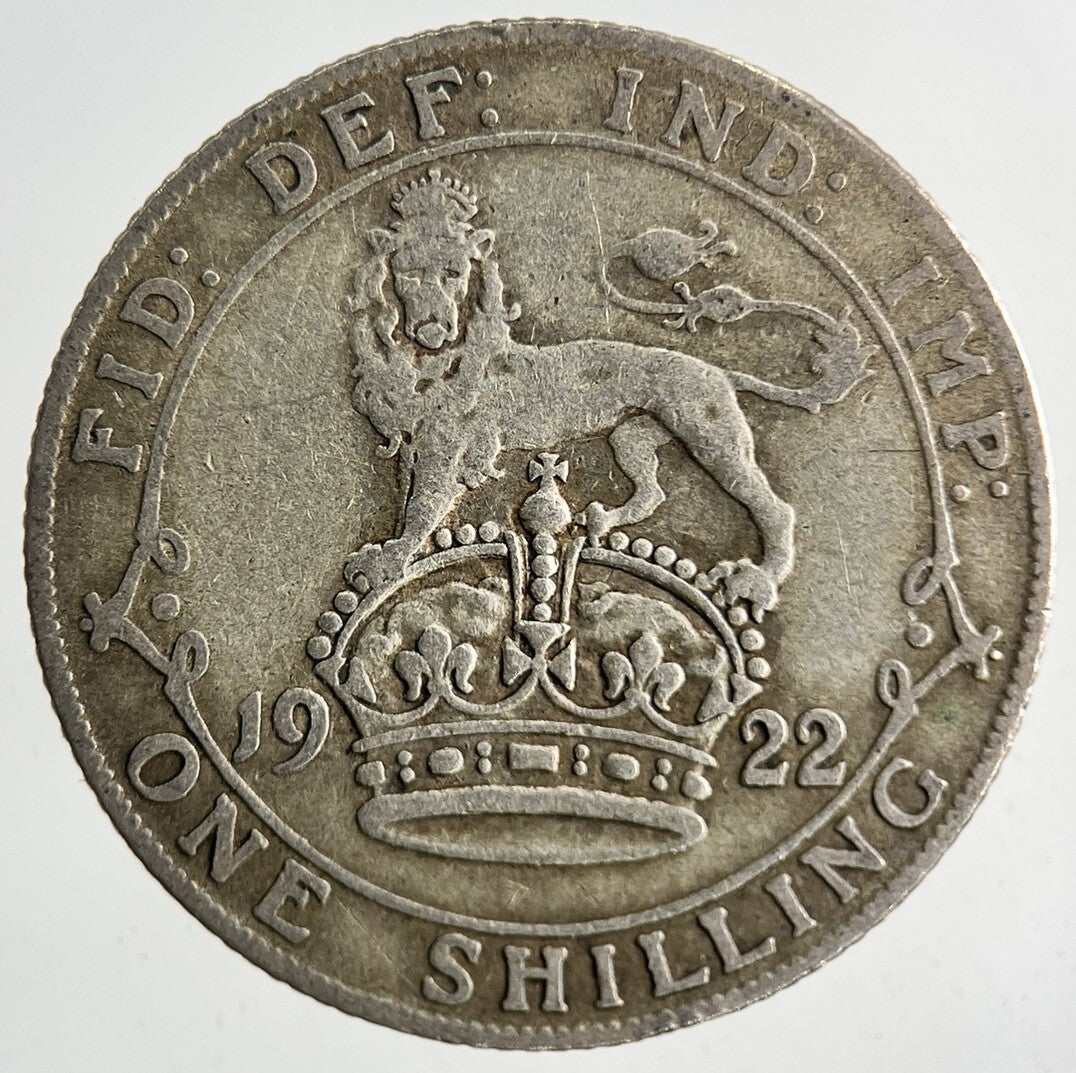 1922 George V Silver Shilling Coin | Fine Collectable Grade