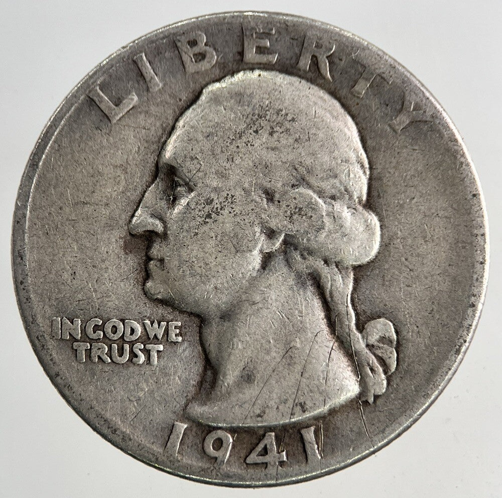 1941 US USA Quarter Dollar Silver Coin | Collectable Grade