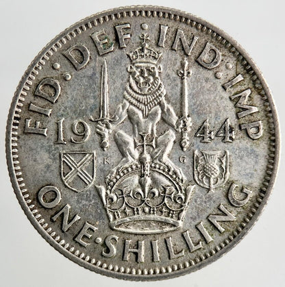 1944 George VI Silver Shilling Coin | Very High Grade
