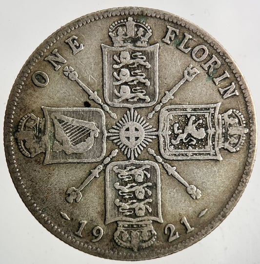 1921 George V Florin Silver Coin | Fine Collectable Grade