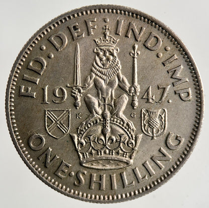 1947 George VI Shilling Coin | Very High Grade