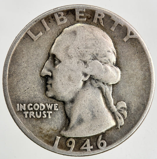 1946 US USA Quarter Dollar Silver Coin | Collectable Grade