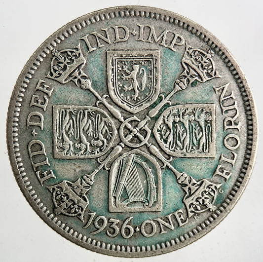 1936 George V Florin Silver Coin | Fine Collectable Grade