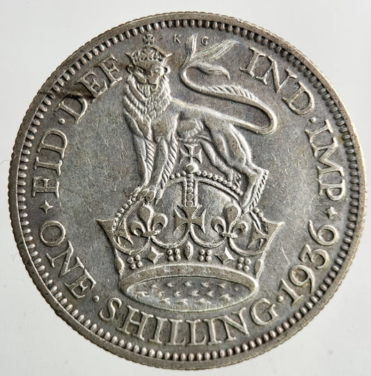 1936 George V Silver Shilling Coin | Fine Collectable Grade