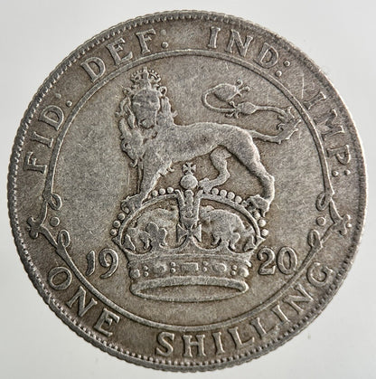 1920 George V Silver Shilling Coin | Fine Collectable Grade
