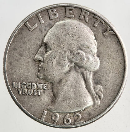 1962-D US USA Quarter Dollar Silver Coin | Fine Collectable Grade