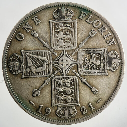 1921 George V Florin Silver Coin | Fine Collectable Grade