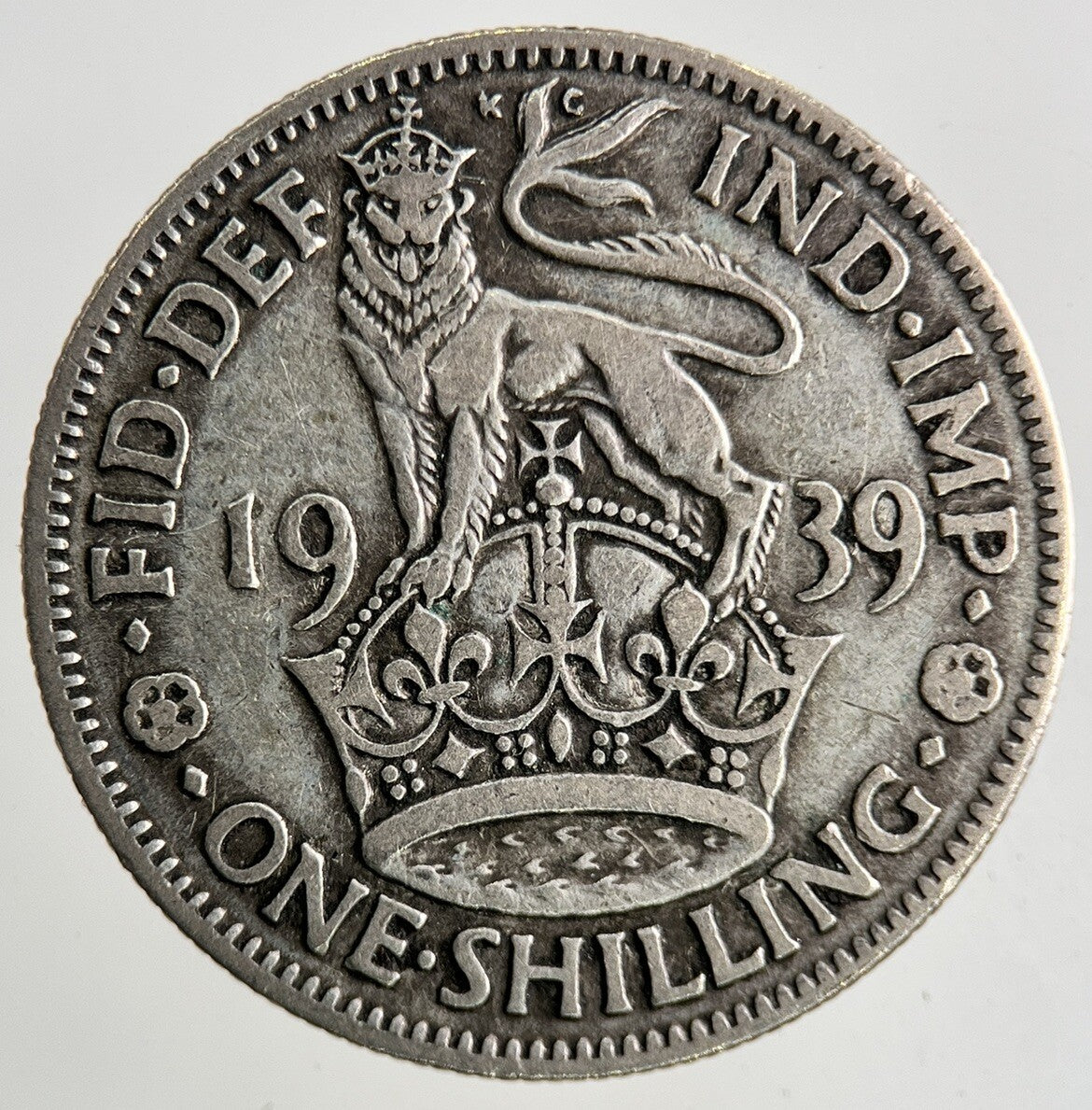 1939 George VI Silver Shilling Coin | Fine Collectable Grade