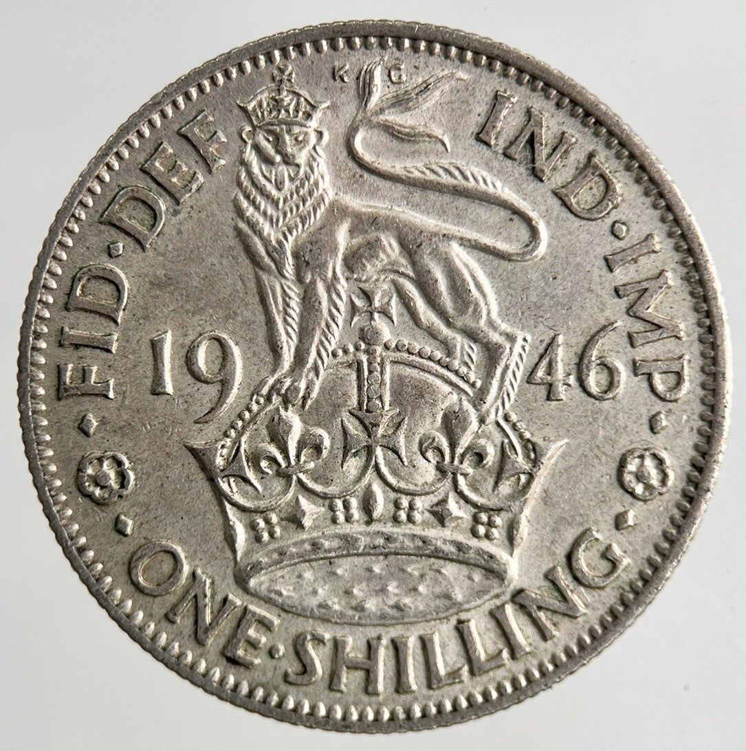 1946 George VI Silver Shilling Coin | Very High Grade
