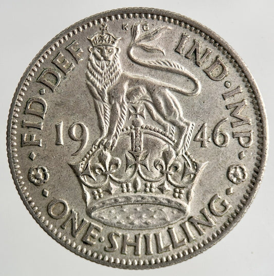 1946 George VI Silver Shilling Coin | Very High Grade