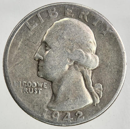 1942 US USA Quarter Silver Coin | Collectable Grade