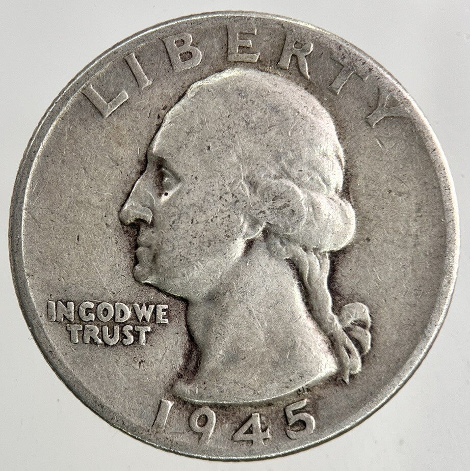 1945 US USA Quarter Silver Coin | Collectable Grade