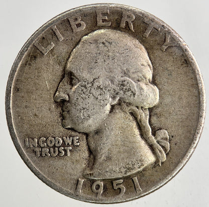 1951 US USA Quarter Dollar Silver Coin | Collectable Grade