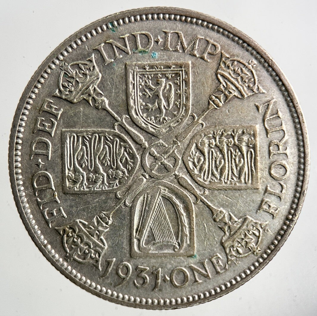 1931 George V Silver Florin Coin | Fine Collectable Grade