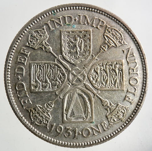 1931 George V Silver Florin Coin | Fine Collectable Grade