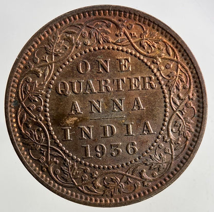 1936 India 1/4 Quarter Anna Coin | Very High Grade