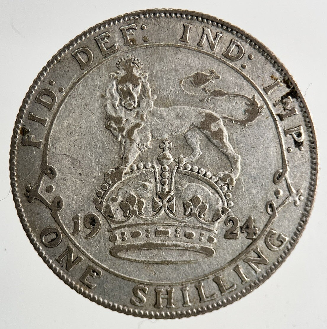 1924 George V Silver Shilling Coin | Collectable Grade