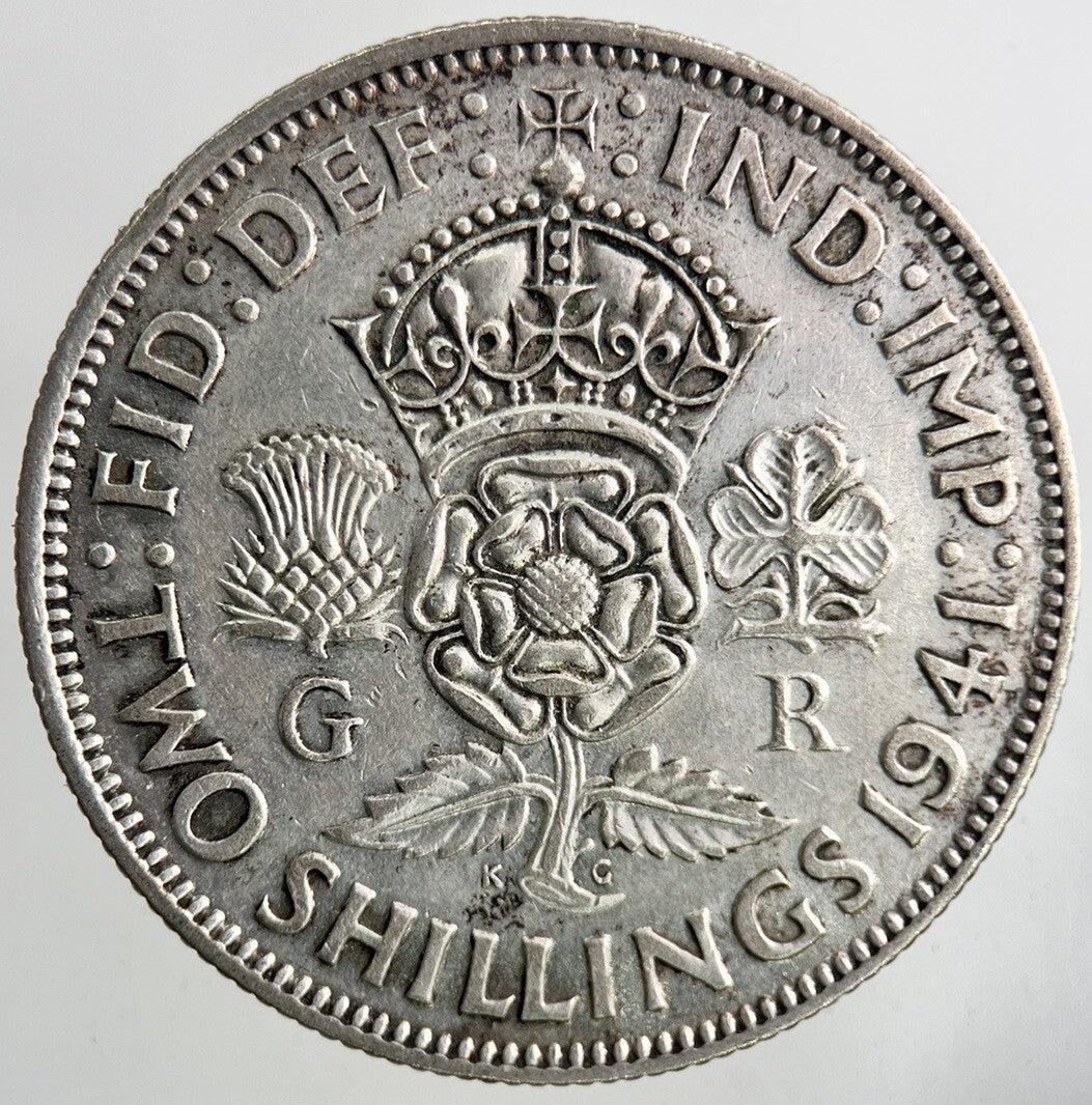 1941 George VI Florin Silver Coin | Very High Grade