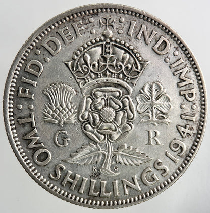 1941 George VI Florin Silver Coin | Very High Grade