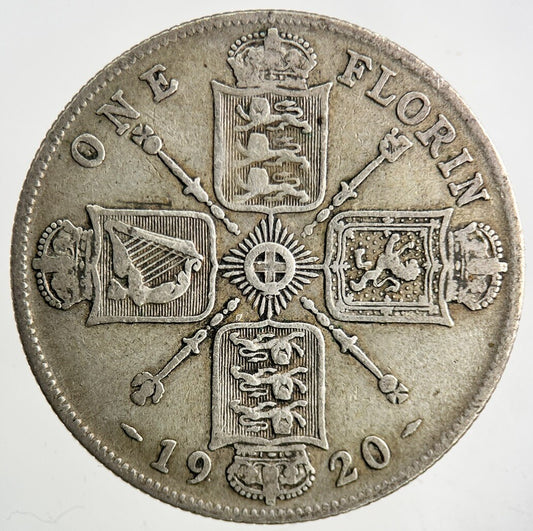 1920 George V Florin Silver Coin | Fine Collectable Grade