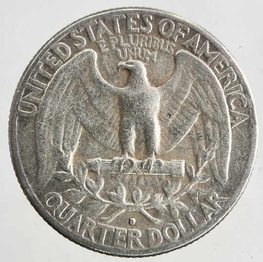 1963-D US USA Quarter Dollar Silver Coin | Fine Collectable Grade