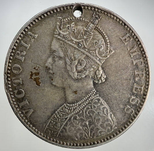 1893 India One Rupee Silver Coin | Very High Grade