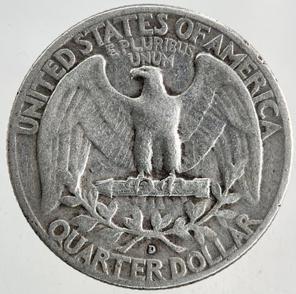 1957-D US USA Quarter Dollar Silver Coin | Fine Collectable Grade